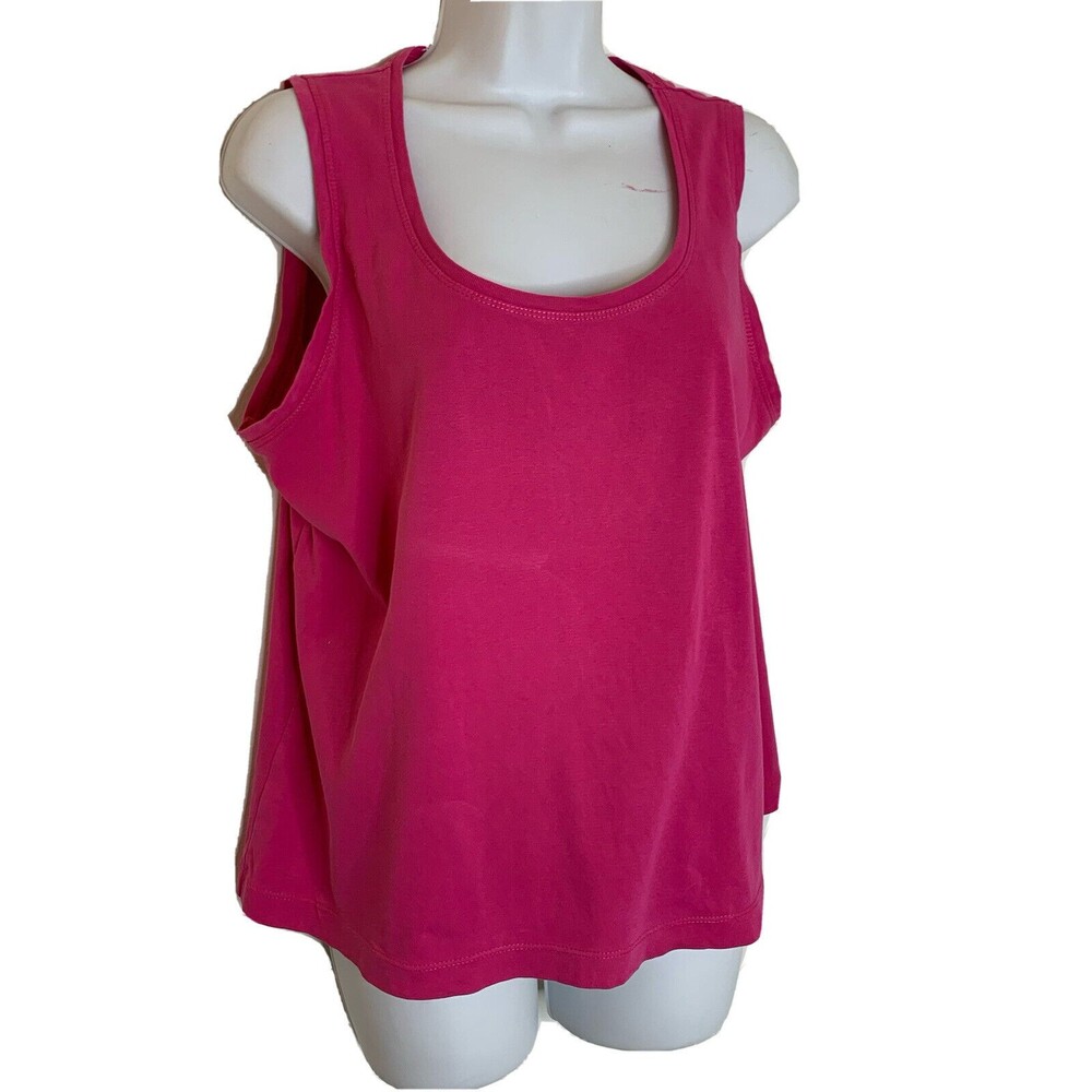 Chico's Petal Pink Layering Tank Cotton sz 2 Large (10)